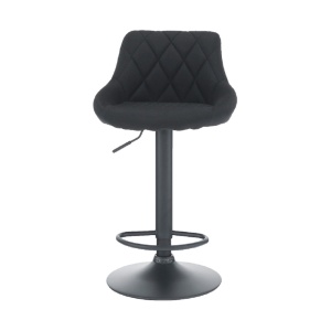 SCAUN DE BAR TERKAN, NEGRU, STIL MODERN, TK - Img 2