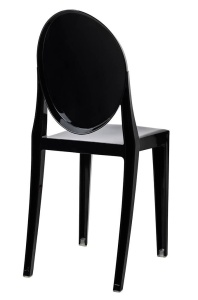 SCAUN DINING DIN POLICARBONAT, NEGRU, VICTORIA, STIL MODERN - Img 3