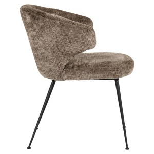 SCAUN DINING XANDRA STONE CHENILLE NIAGARA 104, S4724, CONFECTIONAT DIN 100% POLIESTER SPUMA SI METAL, RICHMOND INTERIORS - Img 2