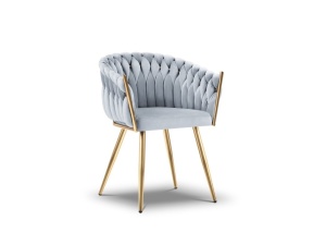 SCAUN EXCLUSIVIST SHIRLEY LIGHT BLUE, TAPITERIE DIN CATIFEA SI AURIU, STIL MODERN, ARTIM GROUP SELECTION