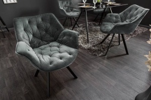 SCAUN ROTATIV, DUTCH COMFORT, VERDE INCHIS, MICROFIBRA(CATIFEA) SI METAL