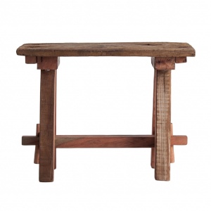 SCAUN TABOU REF. 27836, CULOARE NATURALA, STIL RUSTIC, DIN LEMN MASIV DE MANGO, VIC