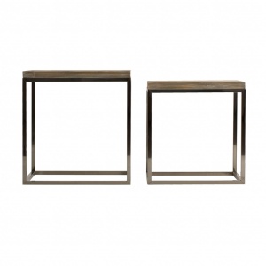 SET 2 MASUTE DE CAFEA FYN REF. 24502, DIN LEMN MASIV DE PIN SI METAL, STIL MODERN, VIC
