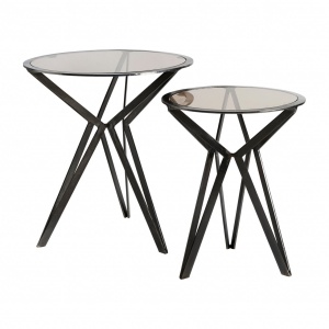 SET 2 MASUTE DE CAFEA ROTHAU REF. 29886, DIN METAL SI STICLA, STIL MODERN, VIC