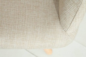SET 2 SCAUNE, TEXTIL BEJ, SCANDINAVIA, DESIGN SCANDINAV - Img 6