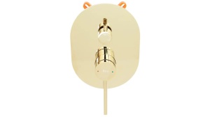 SET DE DUS INCASTRAT REA OVAL + BOX, AURIU, DIN ALAMA, CALITATE SUPERIOARA - Img 3