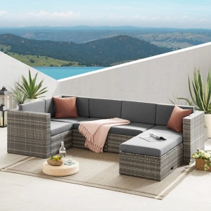 SET DE GRADINA DIN 4 PIESE GARDIANA, GRI, STIL MODERN, TK - Img 2