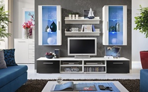 SET MODULAR LIVING CU LED GALINO G 23 WSHW GG STIL MODERN ASM