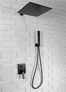 SISTEM DUS, REA SONIC, NEGRU, CU DUS, ANTICALCAR, INCASTRAT, DESIGN MODERN, CALITATE SUPERIOARA, REA
