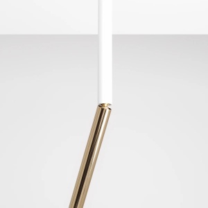 SPOT STICK M, 54,5 CM, ALB/AURIU, DIN METAL, STIL MODERN - Img 2