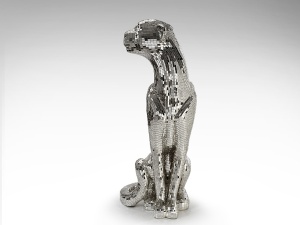 STATUETA DECORATIVA BAGUIRA, 60x150 CM, DIN STICLA SI FIBRE DE STICLA, STIL MODERN - Img 2