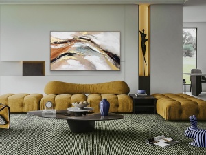 TABLOU CANVAS GESTOS, 100x180 CM, RAMA DIN POLISTIREN, STIL MODERN