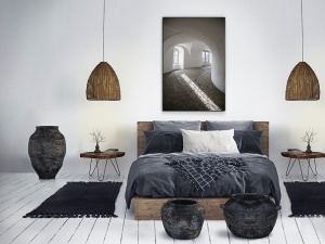 TABLOU DECORATIV PASAJE, 80x120 CM, DIN STICLA SECURIZATA, STIL MODERN - Img 2