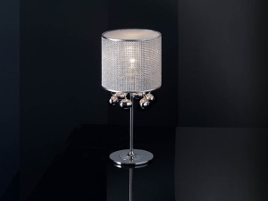 VEIOZA ANDROMEDA, 45 CM, CROM/TRANSPARENT, DIN OTEL, VINIL SI STICLA, STIL MODERN
