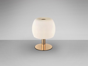 VEIOZA BALOON, 32 CM, AURIU/OPAL, DIN METAL SI STICLA, STIL MODERN - Img 2
