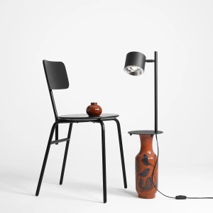 VEIOZA BOT, 47 CM, NEAGRA, DIN METAL, STIL MODERN - Img 4