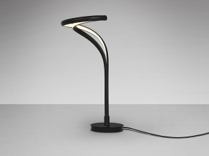 VEIOZA DANZA, 50 CM, NEGRU MAT/OPAL, DIN METAL, ALUMINIU SI SILICON, STIL MODERN - Img 2