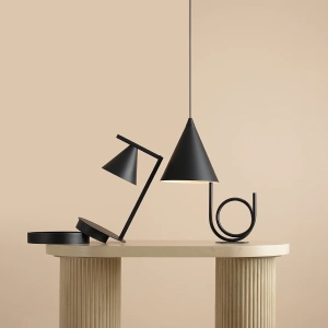 VEIOZA FORM, 40 CM, NEAGRA, DIN METAL, STIL MODERN - Img 4