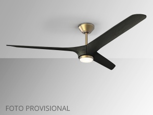 VENTILATOR ALISIOS, CU TELECOMANDA, 35/47 CM, NEGRU/BRONZ, DIN METAL, STIL MODERN - Img 2