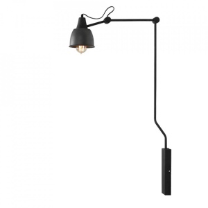 APLICA AIDA 814C19, DIN METAL, NEAGRA, STIL VINTAGE, ALDEX