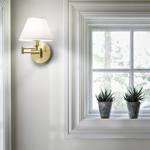 APLICA BEVERLY AP1, SATIN BRASS, DESIGN MODERN, IDEAL LUX