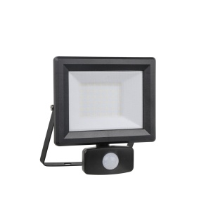 APLICA DE EXTERIOR, FLOOD SENSOR 30W, NEGRU, DESIGN MODERN, IDEAL LUX