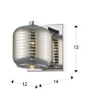 APLICA LED VIAS 654168 - DESIGN MODERN SCHULLER - Img 2
