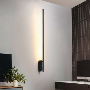 APLICA LED WALL LAMP APP584-1W, 12W, 92 cm, NEGRU, DIN METAL DE INALTA CALITATE, STIL MODERN, TU - Img 7