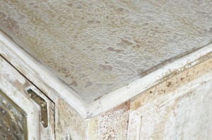 BUFET CRAQUELADO 6486, ALB/AURIU, DIN LEMN DE MANGO, STIL VINTAGE G&C - Img 2