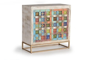 BUFET OLIVIA 95CM, DIN LEMN DE MANGO/METAL, STIL VINTAGE GINER Y COLOMER