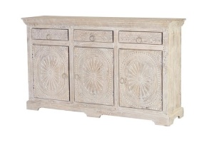 BUFET ROCHELLE 150CM, ALB/MARO, DIN LEMN DE MANGO, GINER Y COLOMER - Img 2
