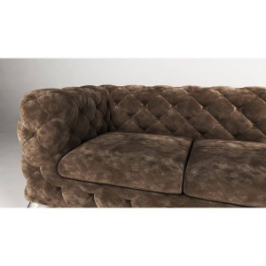 CANAPEA 3+C+1 LOCURI, CHESTERFIELD, CHELSEA, DIN STOFA DE CALITATE, 323CM, CULOARE PERSONALIZATA - Img 6