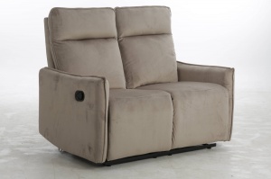 CANAPEA CONFORTABILA TRAVIS 2, BEJ 40, TAPITERIE DIN CATIFEA, CU FUNCTIE DE RABATARE, STIL MODERN, SIGNAL - Img 1