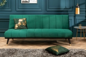 CANAPEA EXTENSIBILA 180CM, DIN METAL SI CATIFEA, DESIGN RETRO, ARTIM GROUP SELECTION