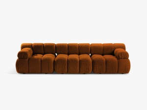 CANAPEA MODULARA BELLIS, 3 LOCURI, 282 CM, TAPITERIE BOUCLE, DIVERSE CULORI, DESIGN DEOSEBIT - Img 2