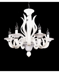 CANDELABRU MODERN MONTANER W6 ALB DESIGN DEOSEBIT