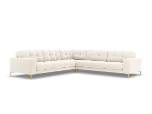 COLTAR DE LUX, BALI 256CM, TAPITERIE DIN CATIFEA, BEIGE BLU22, STIL MODERN, ARTIM GROUP SELECTION