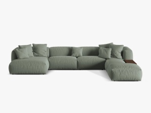 COLTAR MARTINA DREAPTA, 4+ LOCURI, 406 CM, DIVERSE CULORI SI MATERIALE, DESIGN DEOSEBIT - Img 5