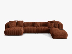 COLTAR MARTINA DREAPTA, 4+ LOCURI, 406 CM, DIVERSE CULORI SI MATERIALE, DESIGN DEOSEBIT - Img 15