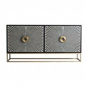 COMODA RUST REF. 26264, DIN MDF , METAL SI OS, STIL MODERN, VIC