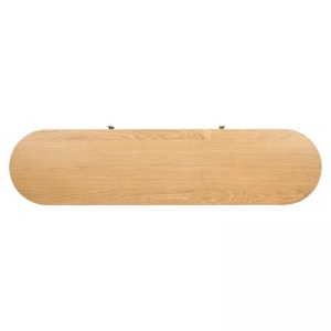 COMODA TV BELFORT, 185 CM, NATUR, DIN LEMN DE STEJAR SI METAL, RICHMOND INTERIORS - Img 4