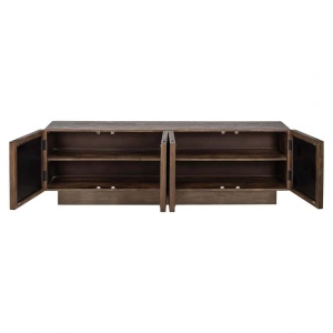 COMODA TV BRYANT, 180 CM, MARO, DIN LEMN DE MANGO SI OGLINDA, RICHMOND INTERIORS - Img 3