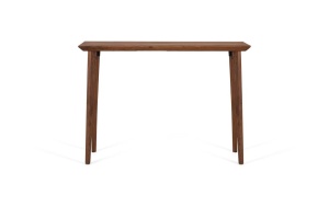 CONSOLA HOL DIN LEMN 110CM, CULOARE NUC, DIN LEMN DE MANGO, MODEL DEOSEBIT - Img 3