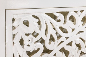 DULAP DE LIVING, MARRAKECH, 140CM, LEMN DE MANGO, ALB, ARTIM GROUP SELECTION - Img 5
