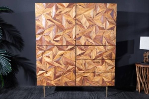 DULAP DIN LEMN, 3D, 140CM, DIN LEMN SI METAL, REALIZAT MANUAL, ARTIM GROUP SELECTION