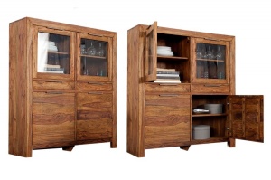 DULAP DIN LEMN MASIV LAGOS 22685 DIN LEMN MASIV DE TRANDAFIR DESIGN RUSTIC - Img 6