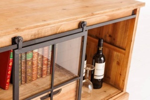 DULAP TV 160CM , HERITAGE, LEMN DE BRAD, MDF, STICLA SI METAL, ARTIM GROUP SELECTION - Img 3