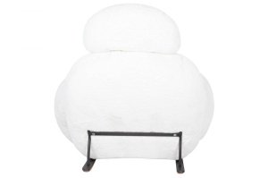 FOTOLIU BALANSOAR PLUSH FUR, ALB, DIN TEXTIL PLUSAT, STIL MODERN B2 - Img 5