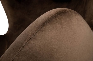 FOTOLIU CONFORTABIL EGG SZEROKI VELVET, MARO 81/CROM, DIN CATIFEA SI METAL, STIL MODERN B2 - Img 5
