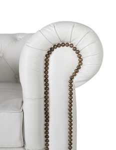 FOTOLIU ELEGANT, ARTIM 1762, DIN LEMN SI PIELE, CULOARE ALBA, ARTIM GROUP SELECTION - Img 4